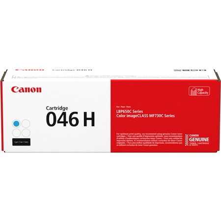 Canon 046 H Original High Yield Laser Printer Toner Cartridge - Cyan Pack
