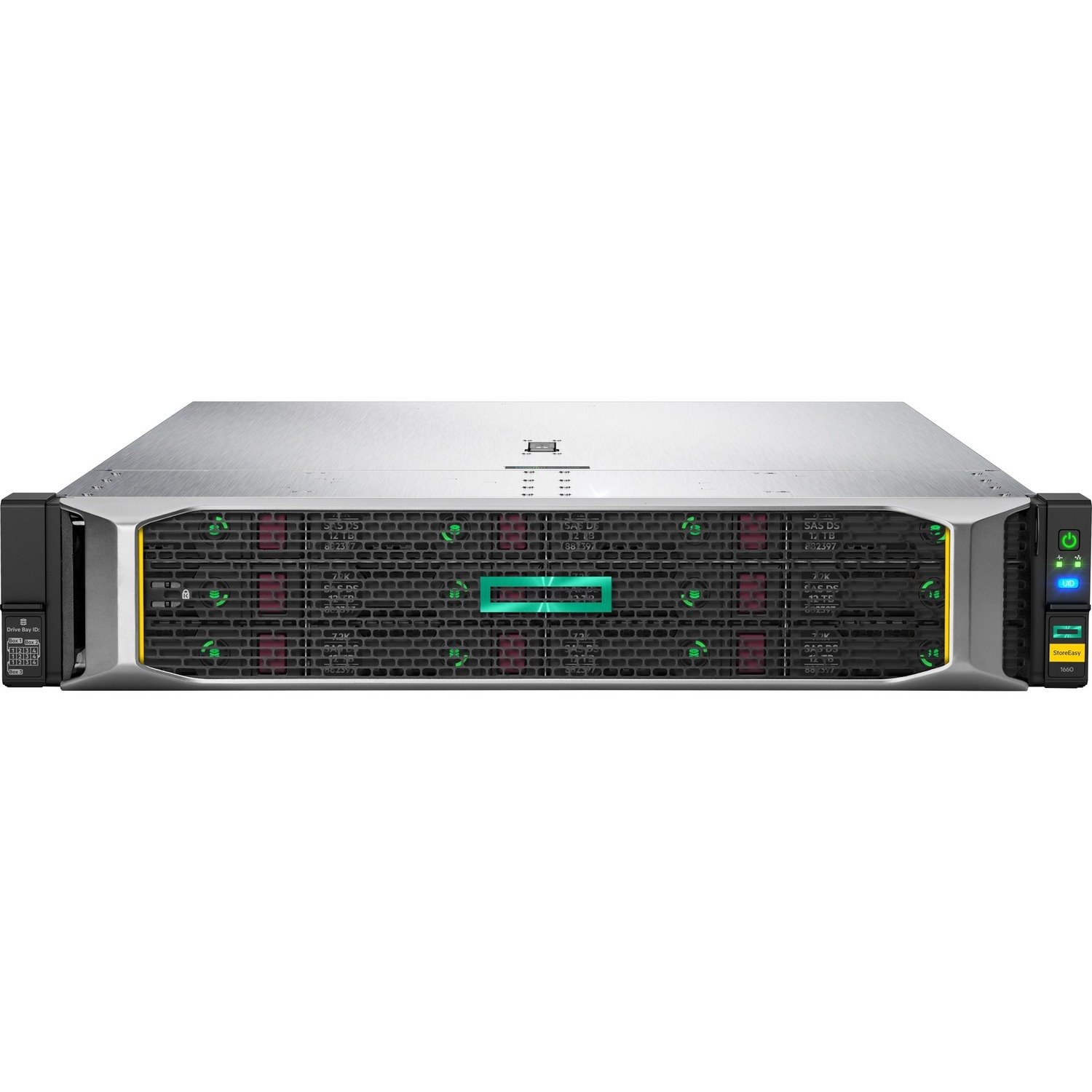 HPE 1660 8 x Total Bays SAN/NAS Storage System - 32 TB HDD - Intel Xeon Silver 4309Y - 16 GB RAM - 2U Rack-mountable