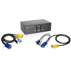 IOGEAR 2 Port VGA KVM Switch, PS2 and USB