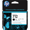 HP 712 Original High Yield Inkjet Ink Cartridge - Black - 1 Each