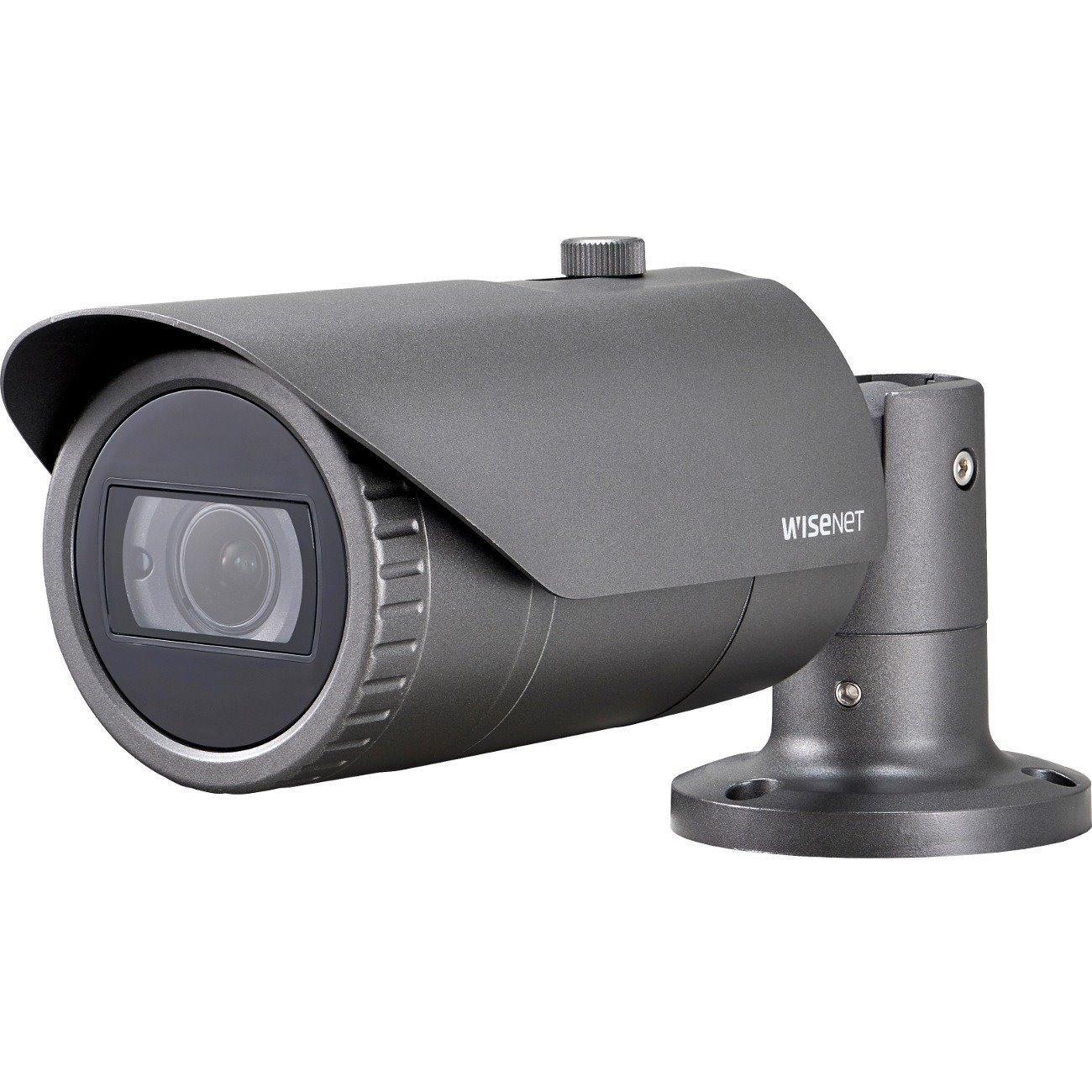 Wisenet HCO-7070R 4 Megapixel HD Surveillance Camera - Color, Monochrome - Bullet - Dark Gray