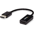 StarTech.com DisplayPort to HDMI Adapter, 4K 30Hz Active DP to HDMI Video Converter, Ultra HD DP 1.2 to HDMI 1.4 Monitor Adapter Dongle