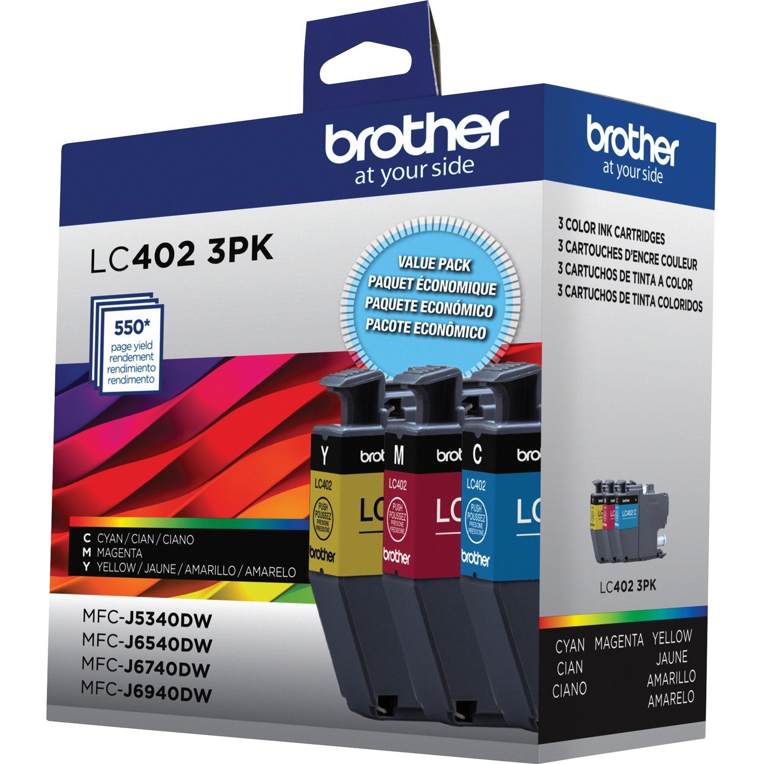 Brother Original Standard Yield Inkjet Ink Cartridge - Cyan, Magenta, Yellow - 3 Pack