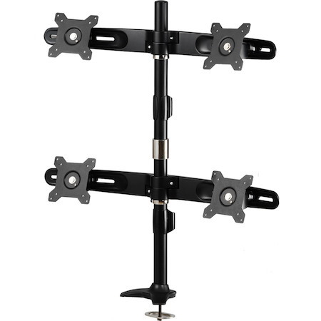 Amer Mounts Desk Mount for Flat Panel Display, LCD Monitor, LED Monitor - Black - TAA Compliant
