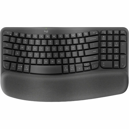 Logitech Wave Keys for Business Keyboard - Wireless Connectivity - USB Type A Interface - Graphite