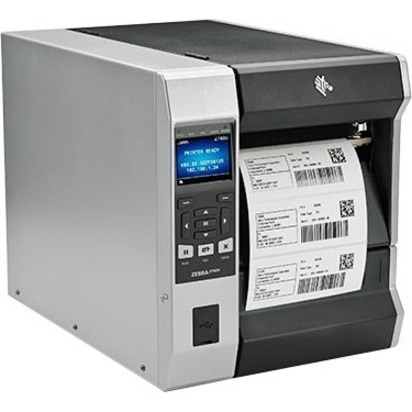 Zebra ZT620 Desktop Direct Thermal/Thermal Transfer Printer - Monochrome - Label Print - USB - Serial - Bluetooth