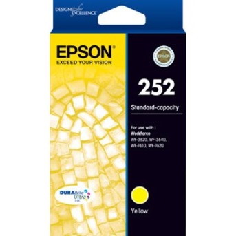 Epson DURABrite Ultra 252 Original Standard Yield Inkjet Ink Cartridge - Yellow - 1 Pack