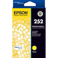 Epson DURABrite Ultra 252 Original Standard Yield Inkjet Ink Cartridge - Yellow - 1 Pack