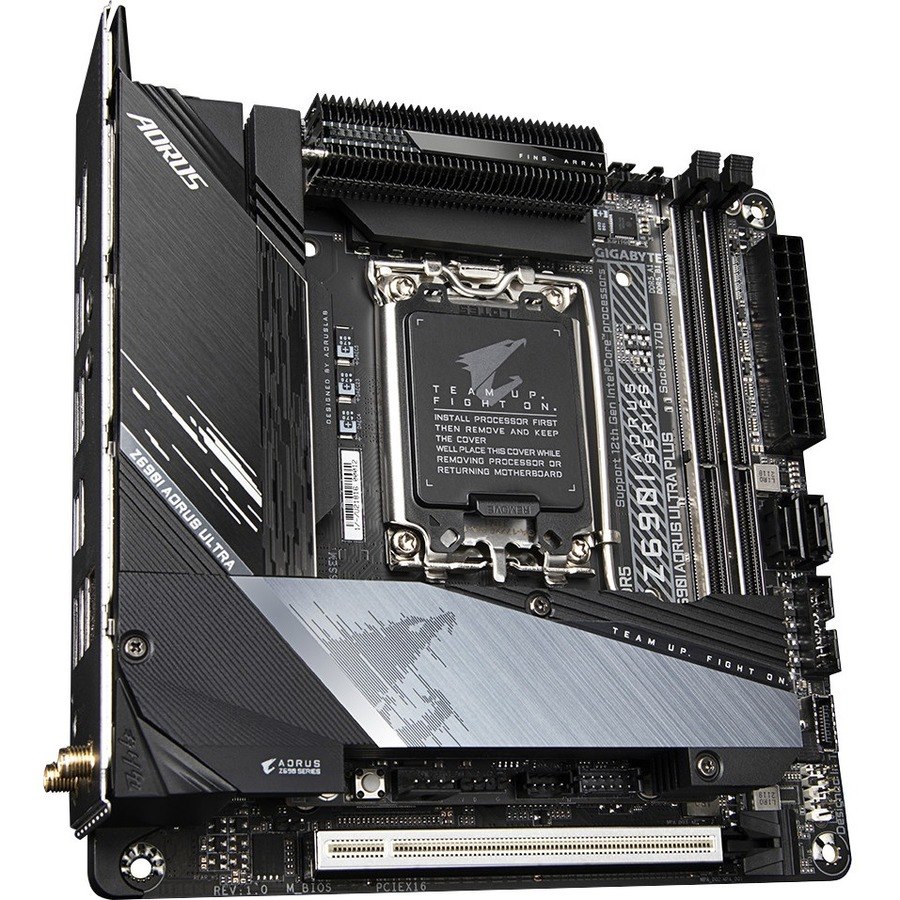 Aorus Z690I ULTRA Plus Gaming Desktop Motherboard - Intel Z690 Chipset - Socket LGA-1700 - Intel Optane Memory Ready - Mini ITX
