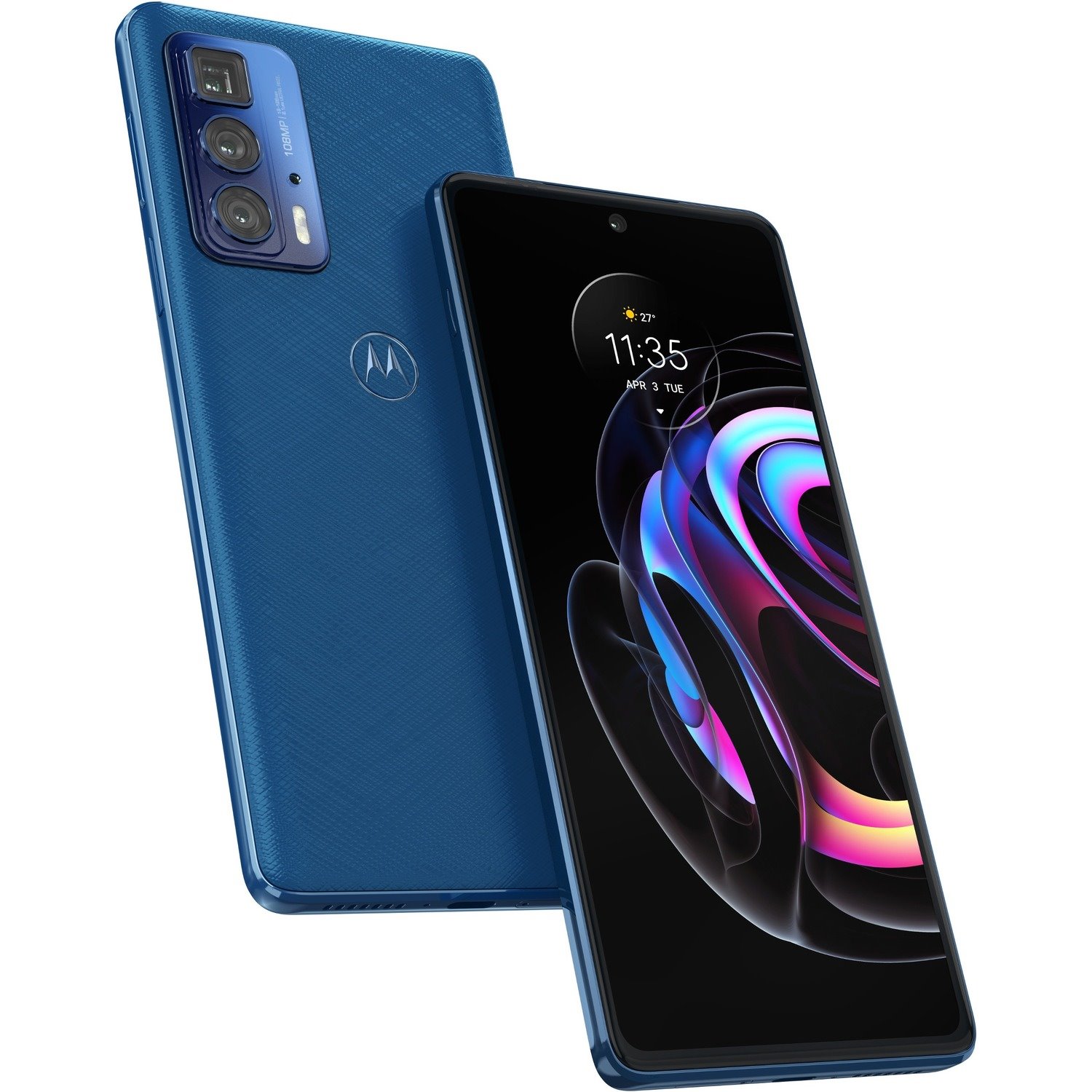 Motorola Mobility edge 20 pro 256 GB Smartphone - 6.7" OLED Full HD Plus 1080 x 2400 - Octa-core (Kryo 585Single-core (1 Core) 3.20 GHz + Kryo 585 Triple-core (3 Core) 2.42 GHz + Kryo 585 Quad-core (4 Core) 1.80 GHz) - 12 GB RAM - Android 11 - 5G - Indigo Vegan Leather