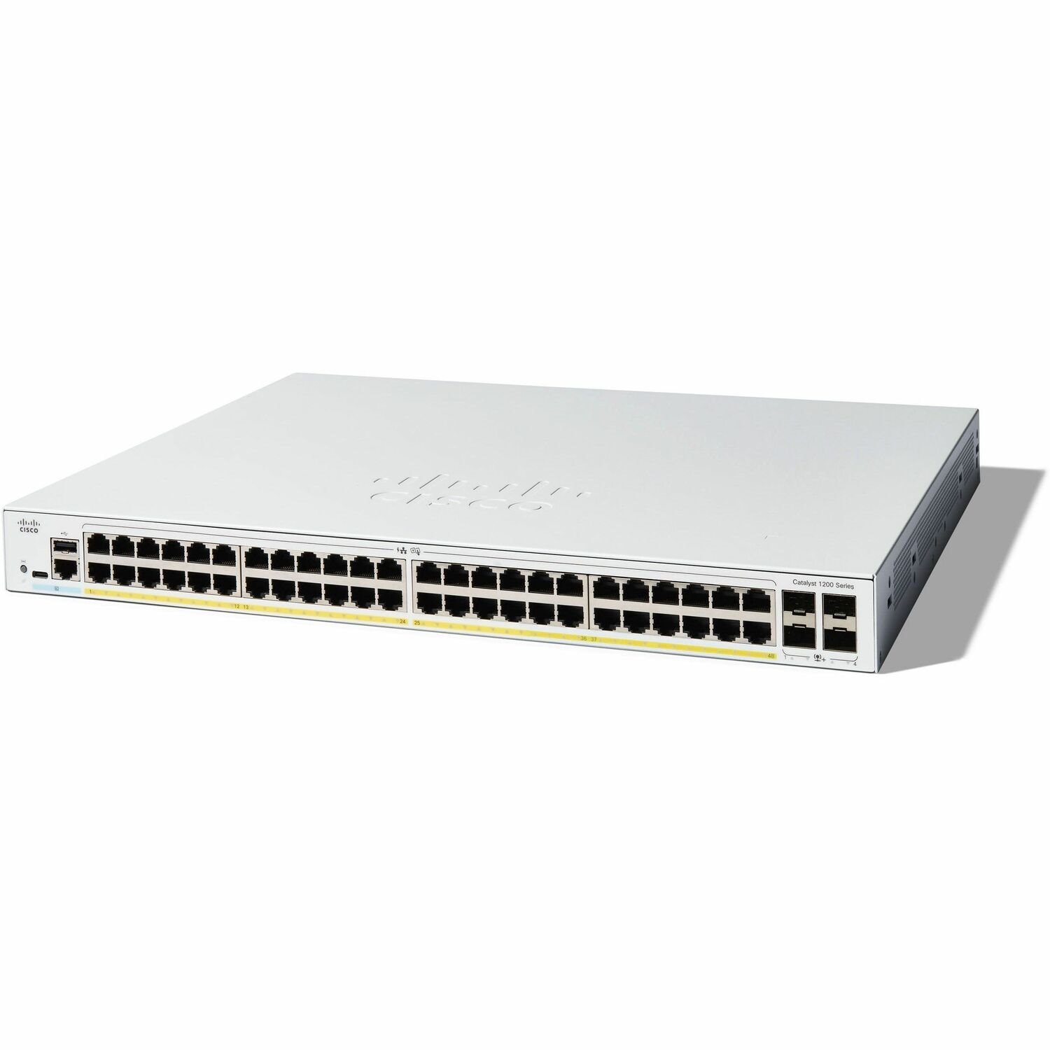Cisco Catalyst 1200 C1200-48T-4X 48 Ports Manageable Ethernet Switch - 10 Gigabit Ethernet - 10/100/1000Base-T, 10GBase-X