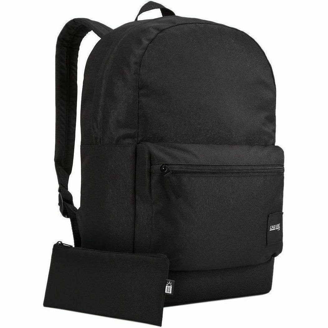 Case Logic Commence CCAM-1216 Carrying Case (Backpack) for 15.6" Notebook, Electronics, Book, Folder, Water Bottle, Accessories - Black