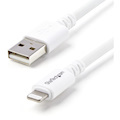 StarTech.com 3m (10ft) Long White AppleÃ‚&reg; 8-pin Lightning Connector to USB Cable for iPhone / iPod / iPad