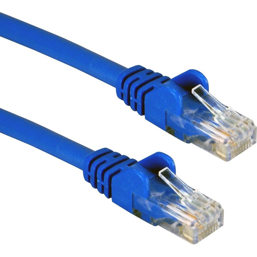 QVS 3-Pack 3ft CAT6/Ethernet Gigabit Flexible Molded Blue Patch Cord