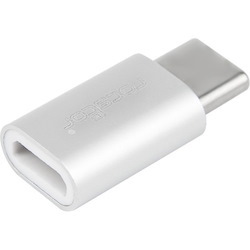 Rocstor Premium USB C to USB Micro-B USB 2.0 Hi-Speed Adapter Slim - USB Type-C - 1 x Type C Male USB - 1 x Type B Female Micro USB - Charging and Data Sync - Aluminum Case - USB 2.0 HI-SPEED USB TYPE C SLIM/COMPACT