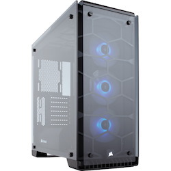 Corsair Crystal 570X Computer Case - Mini ITX, Micro ATX, ATX Motherboard Supported - Mid-tower - Steel - Black