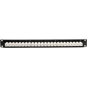 Tripp Lite by Eaton 24-Port Cat6/Cat5 Low Profile Feed-Through Patch Panel, 1U Rack-Mount/Wall-Mount, TAA