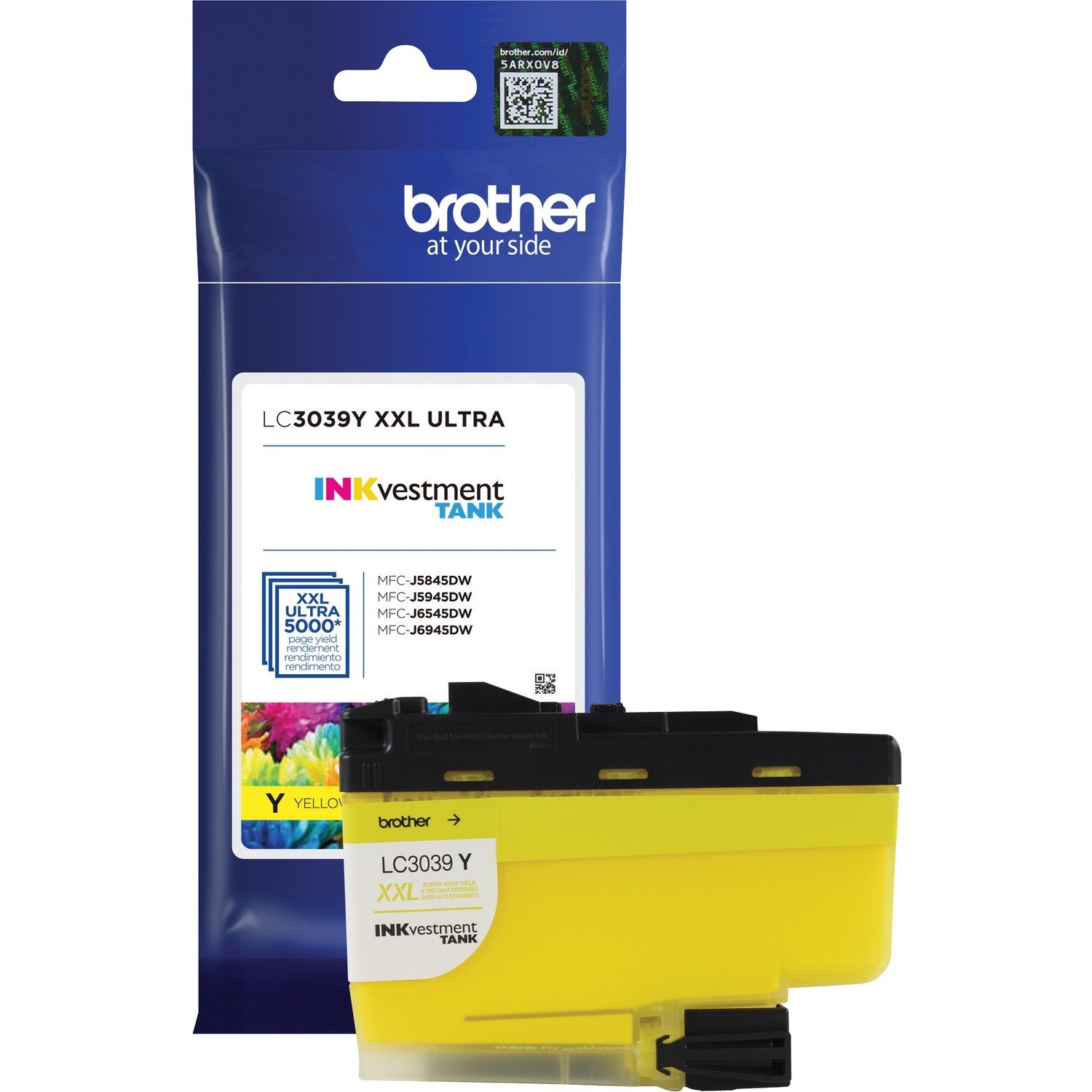 Brother Genuine LC3039Y Ultra High-yield Yellow INKvestment Tank Ink Cartridge