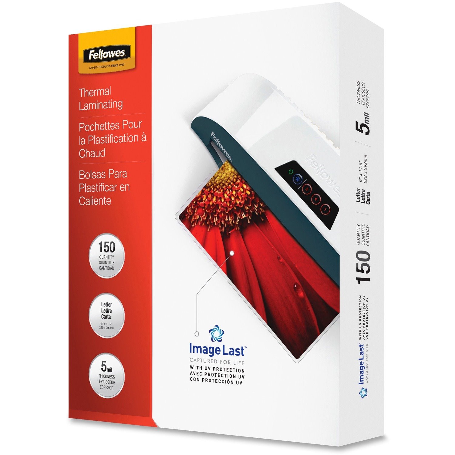 Fellowes ImageLast Jam-Free Premium Thermal Laminating Pouches