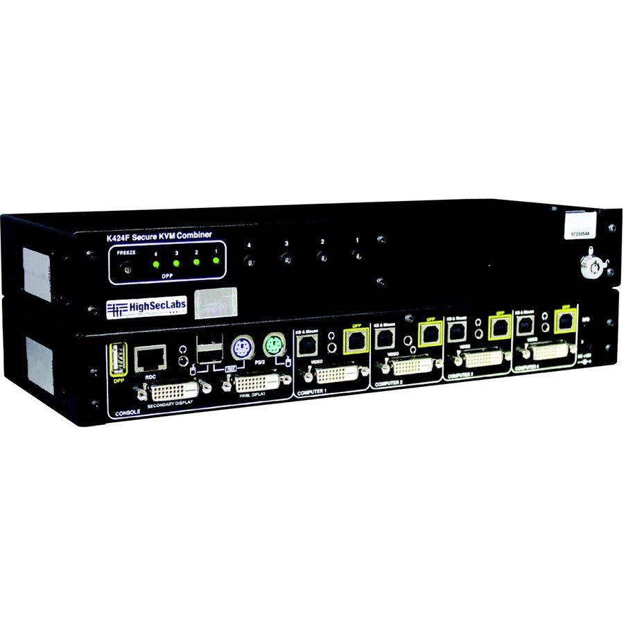 SmartAVI 4-Port Dual-Display Secure KVM Multiviewer (Combiner)