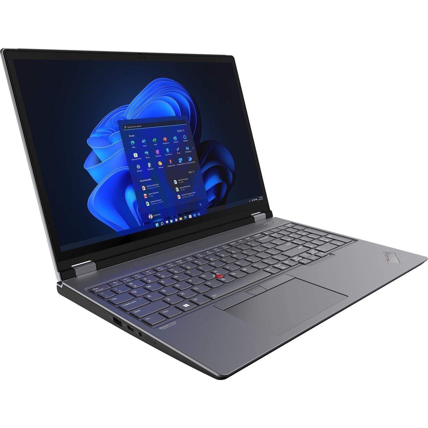 Lenovo ThinkPad P16 G1 21D600ARCA 16" Notebook - WQXGA - Intel Core i7 12th Gen i7-12800HX - 32 GB - 1 TB SSD - French Keyboard - Storm Gray