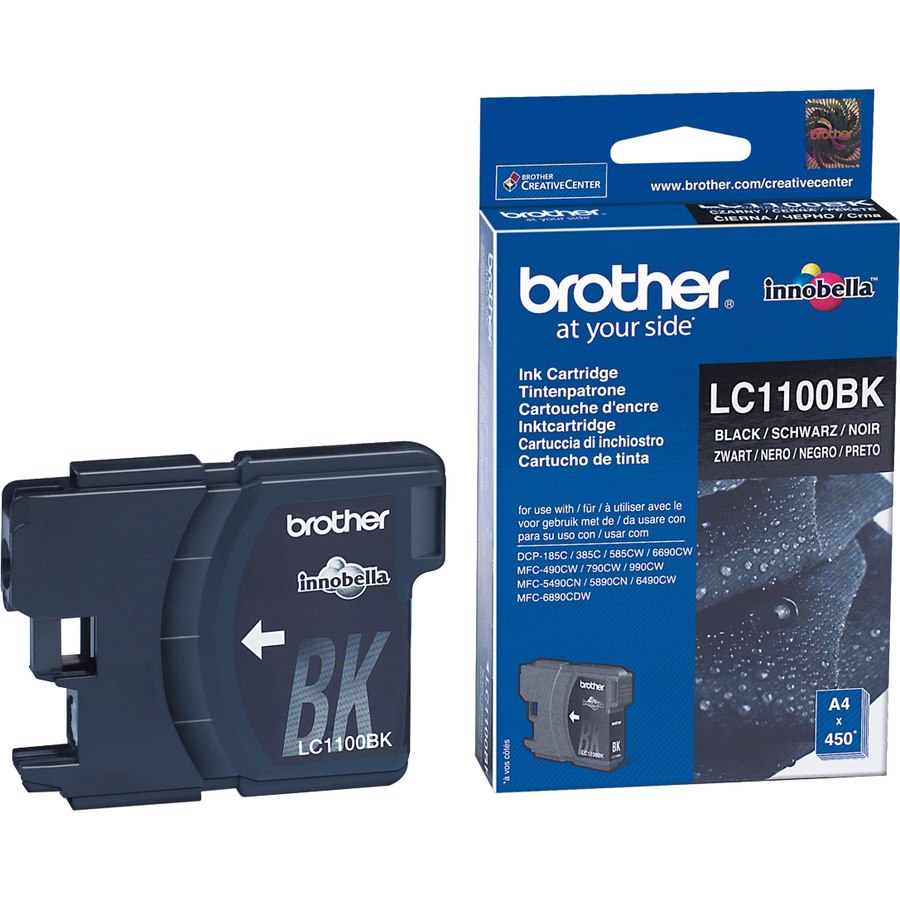 Brother LC-1100BK Original Inkjet Ink Cartridge - Black - 1 Pack