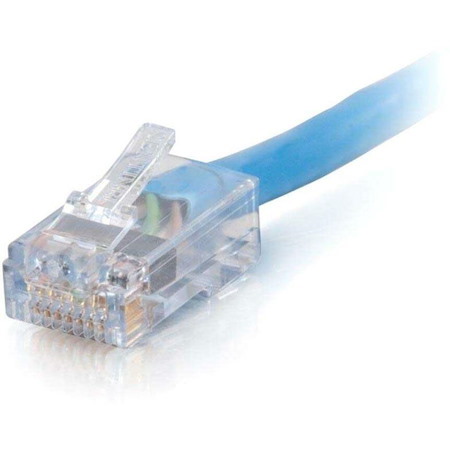 C2G 3ft Cat6 Non-Booted Unshielded (UTP) Ethernet Cable - Cat6 Network Patch Cable - PoE - TAA Compliant - Blue