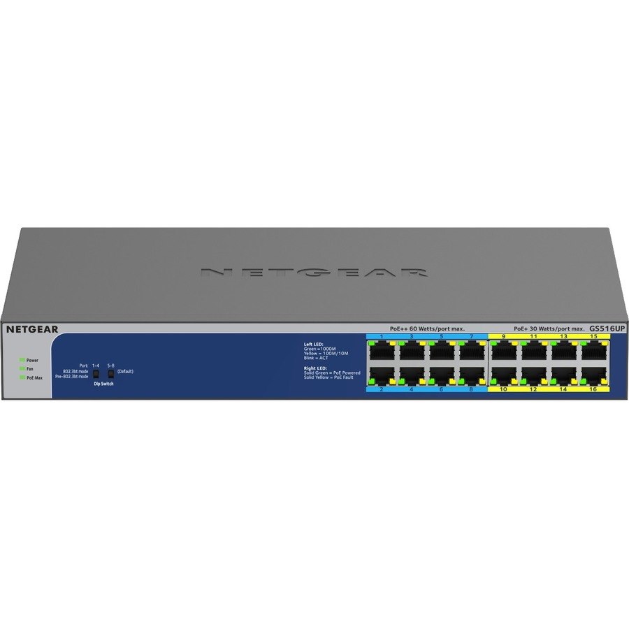 Netgear GS516UP 16 Ports Ethernet Switch