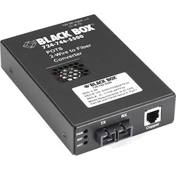 Black Box POTS 2-Wire to Fiber Converter, FXS to Single-Mode SC