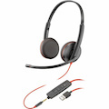 Poly Blackwire 3225 Stereo USB-A Headset TAA (Bulk)