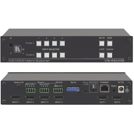 Kramer VS-42UHD 4x2 4K60 4:2:0 HDMI Automatic Matrix Switcher