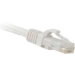 ENET Cat6 White 7 Foot Patch Cable with Snagless Molded Boot (UTP) High-Quality Network Patch Cable RJ45 to RJ45 - 7Ft
