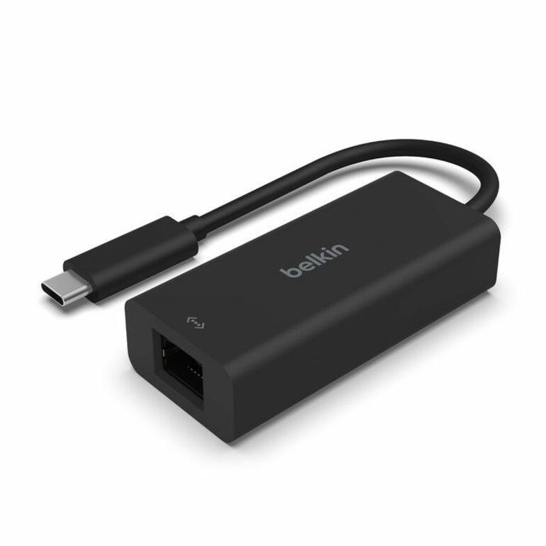Belkin Connect 2.5Gigabit Ethernet Adapter for Macbook Pro/Macbook Air/Notebook/Tablet/TV/Gaming systems - 10/100/1000Base-T