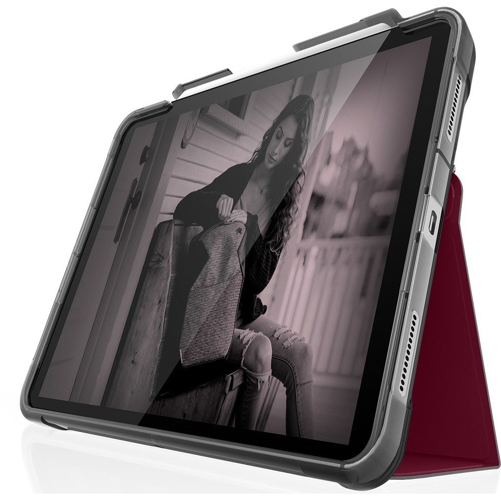 STM Goods Dux Studio Rugged Carrying Case (Folio) for 12.9" Apple iPad Pro Tablet - Dark Red