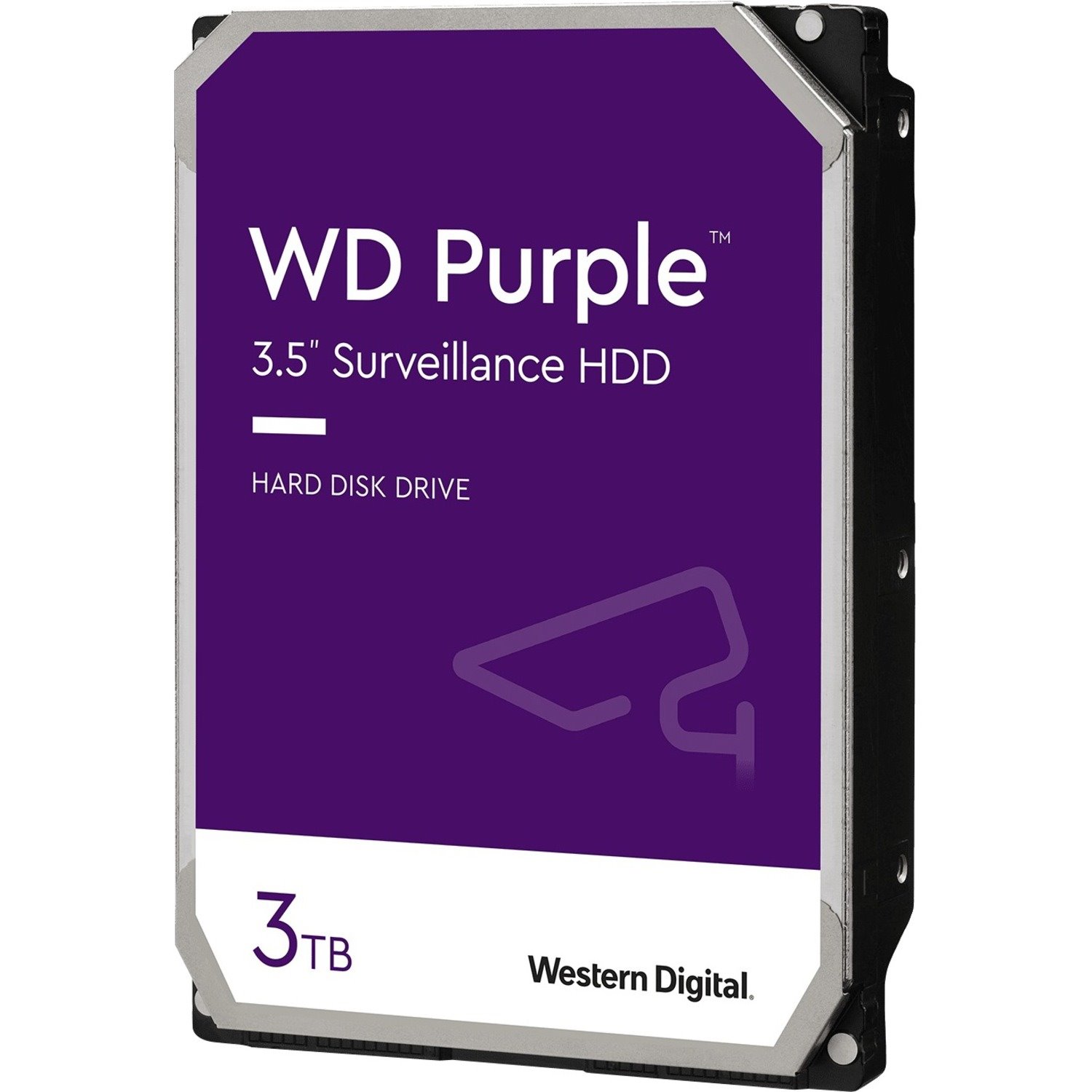 WD Purple WD30PURZ 3 TB Hard Drive - 3.5" Internal - SATA (SATA/600) - Conventional Magnetic Recording (CMR) Method