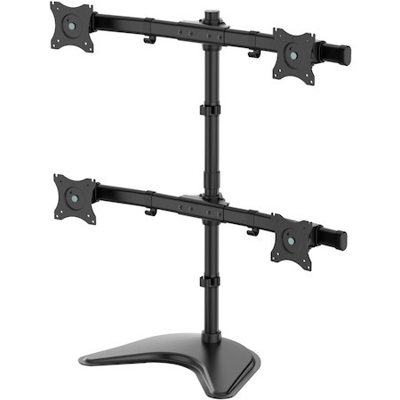 Tripp Lite by Eaton TV Desk Mount Monitor Stand Quad-Display Swivel Tilt for 13-27in Flat Screen Displays
