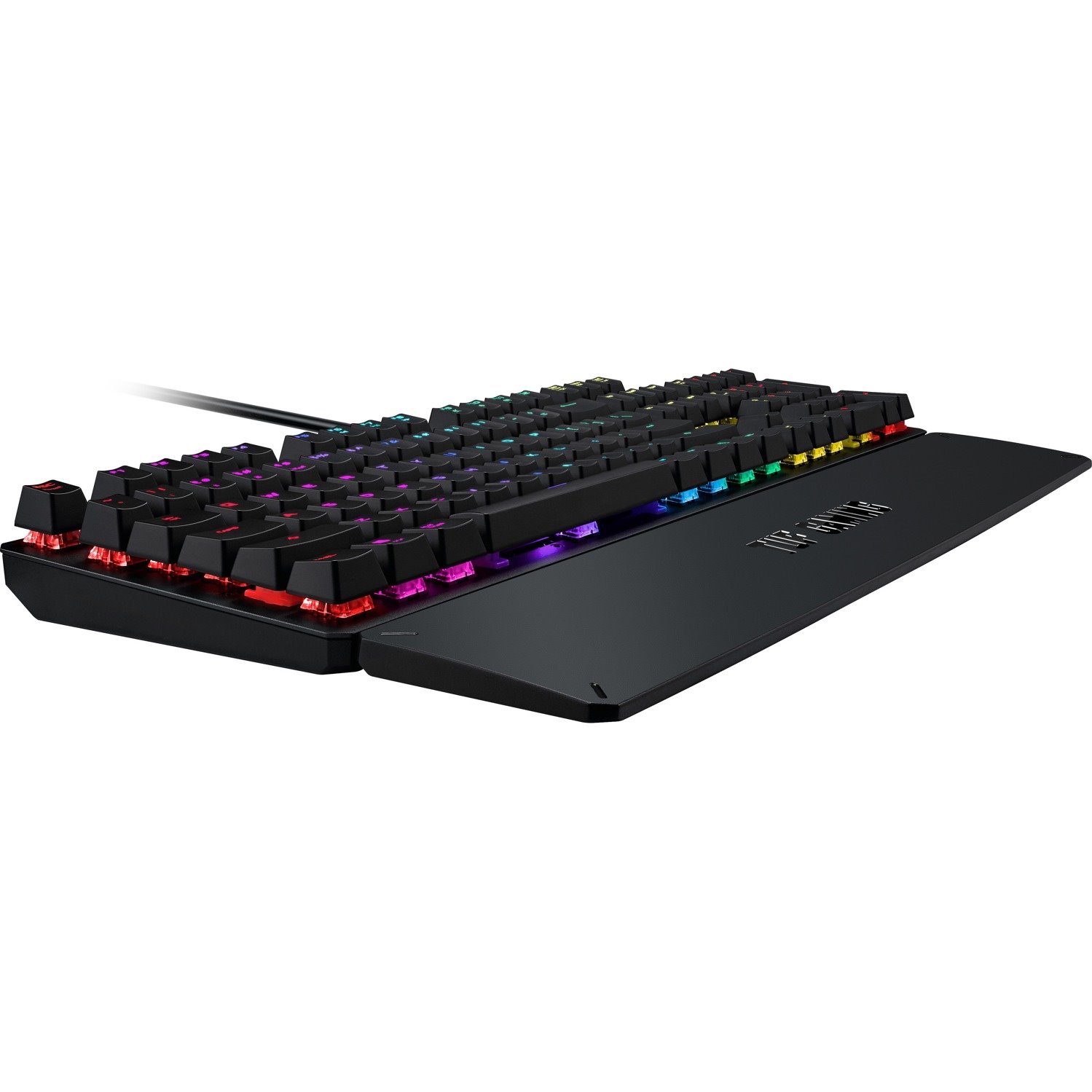 Asus Gaming K3 Gaming Keyboard - Cable Connectivity - USB 2.0 Interface - RGB LED - Gunmetal Grey