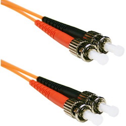 ENET 3M ST/ST Duplex Multimode 62.5/125 OM1 or Better Orange Fiber Patch Cable 3 meter ST-ST Individually Tested