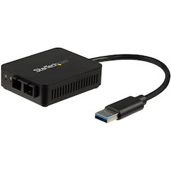 StarTech.com USB to Fiber Optic Converter - 1000Base-SX SC - USB 3.0 to Gigabit Ethernet Network Adapter - 550m MM - Windows / Mac / Linux