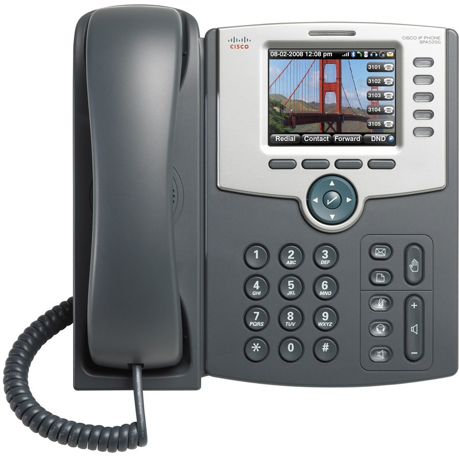 Cisco SPA525G2 IP Phone - Corded/Cordless - Wi-Fi - Dark Gray, Silver