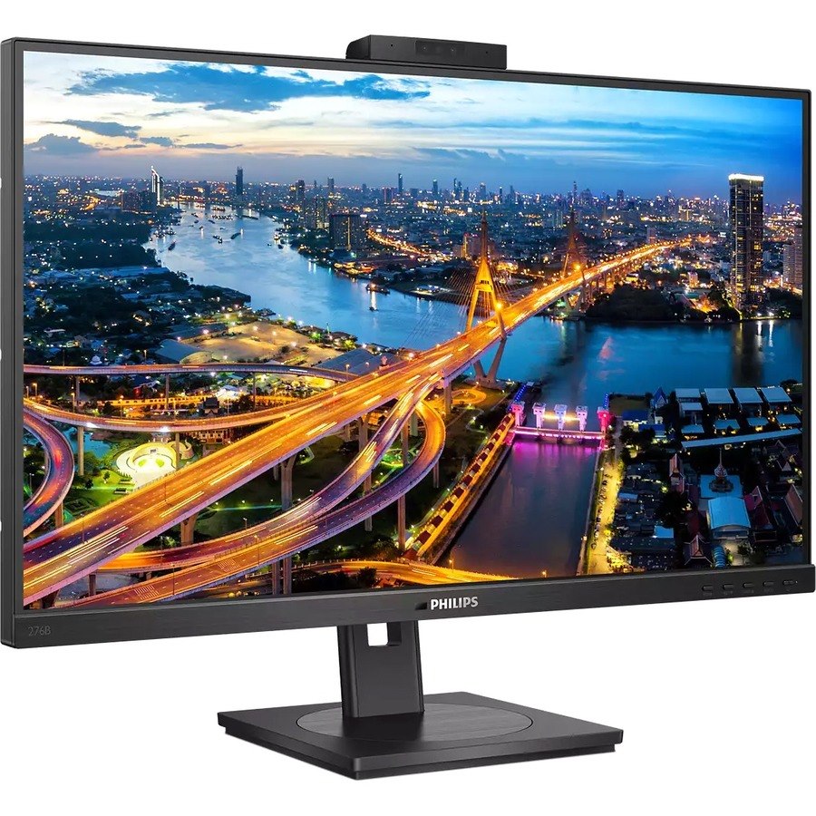 Philips 276B1JH 27" Class Webcam WQHD LCD Monitor - 16:9 - Textured Black