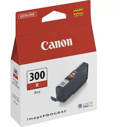 Canon PFI-300 Original Inkjet Ink Cartridge - Single Pack - Red - 1 Pack