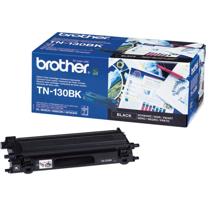 Brother TN-130BK Original Laser Toner Cartridge - Black - 1 Pack