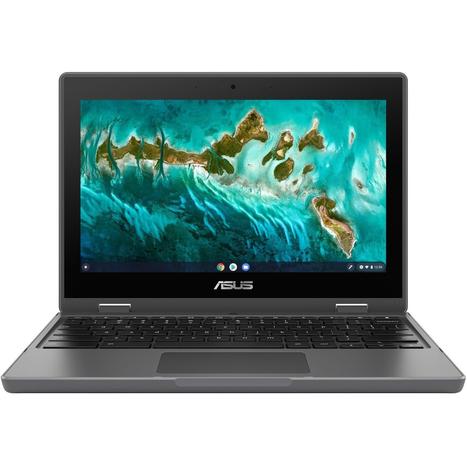 Asus Chromebook Flip CR1 CR1100FKA-YZ184T-S 11.6" Touchscreen Rugged Convertible 2 in 1 Chromebook - HD - Intel Celeron N5100 - 8 GB - 64 GB Flash Memory - Dark Gray