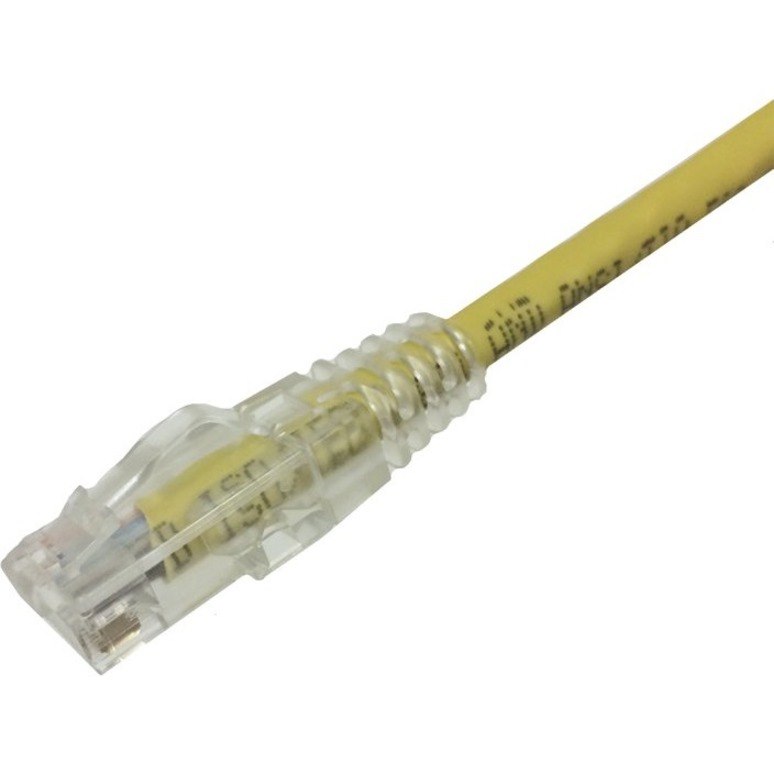 Weltron CAT6A Booted Patch Cord - 25FT YELLOW