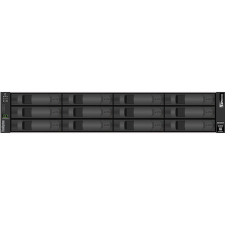 Lenovo ThinkSystem DE2000H 12 x Total Bays DAS/SAN Storage System - 2U Rack-mountable