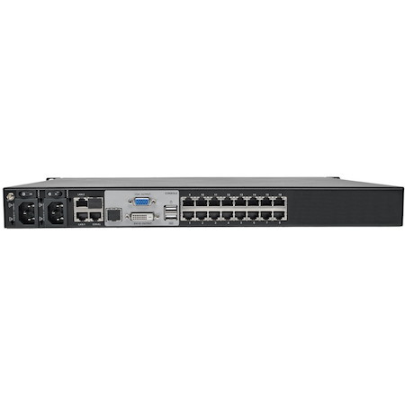 Tripp Lite by Eaton NetDirector 16-Port Cat5 KVM over IP Switch - Virtual Media, 4 Remote + 1 Local User, 1U Rack-Mount, TAA