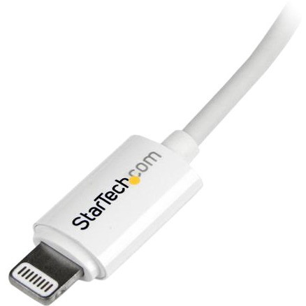 StarTech.com 2m (6ft) Long White AppleÂ&reg; 8-pin Lightning Connector to USB Cable for iPhone / iPod / iPad