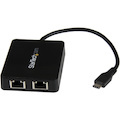 StarTech.com USB C to Dual Gigabit Ethernet Adapter with USB 3.0 (Type-A) Port - USB Type-C Gigabit Network Adapter