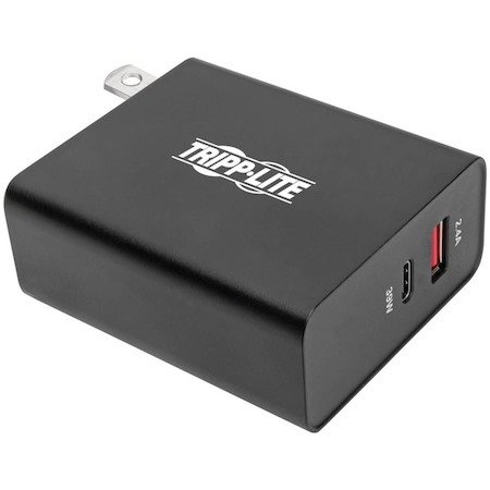 Tripp Lite by Eaton Dual-Port USB Wall Charger with PD Charging - USB-C (39W) & USB-A (5V 2.4A/12W)